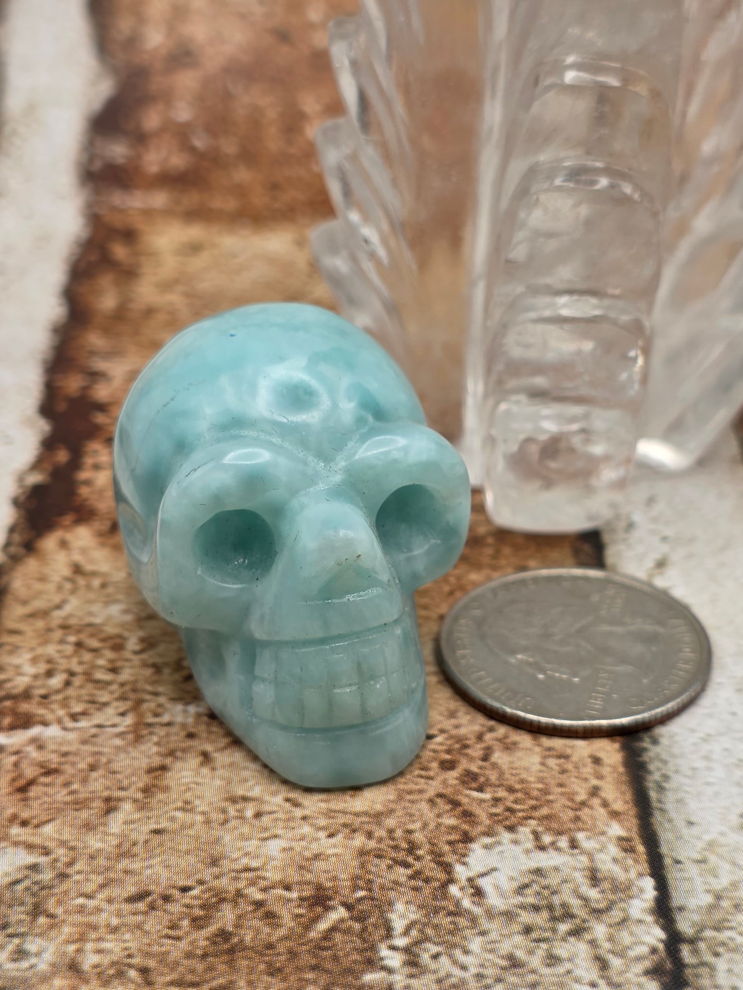 Aquamarine Skull