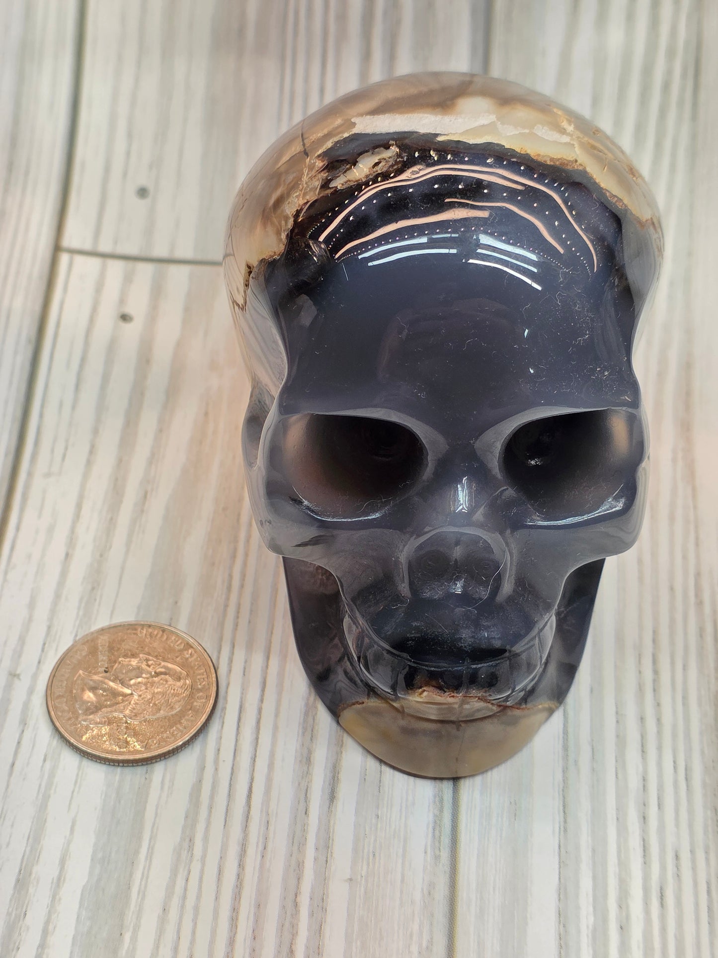Volcanic Agate Skull