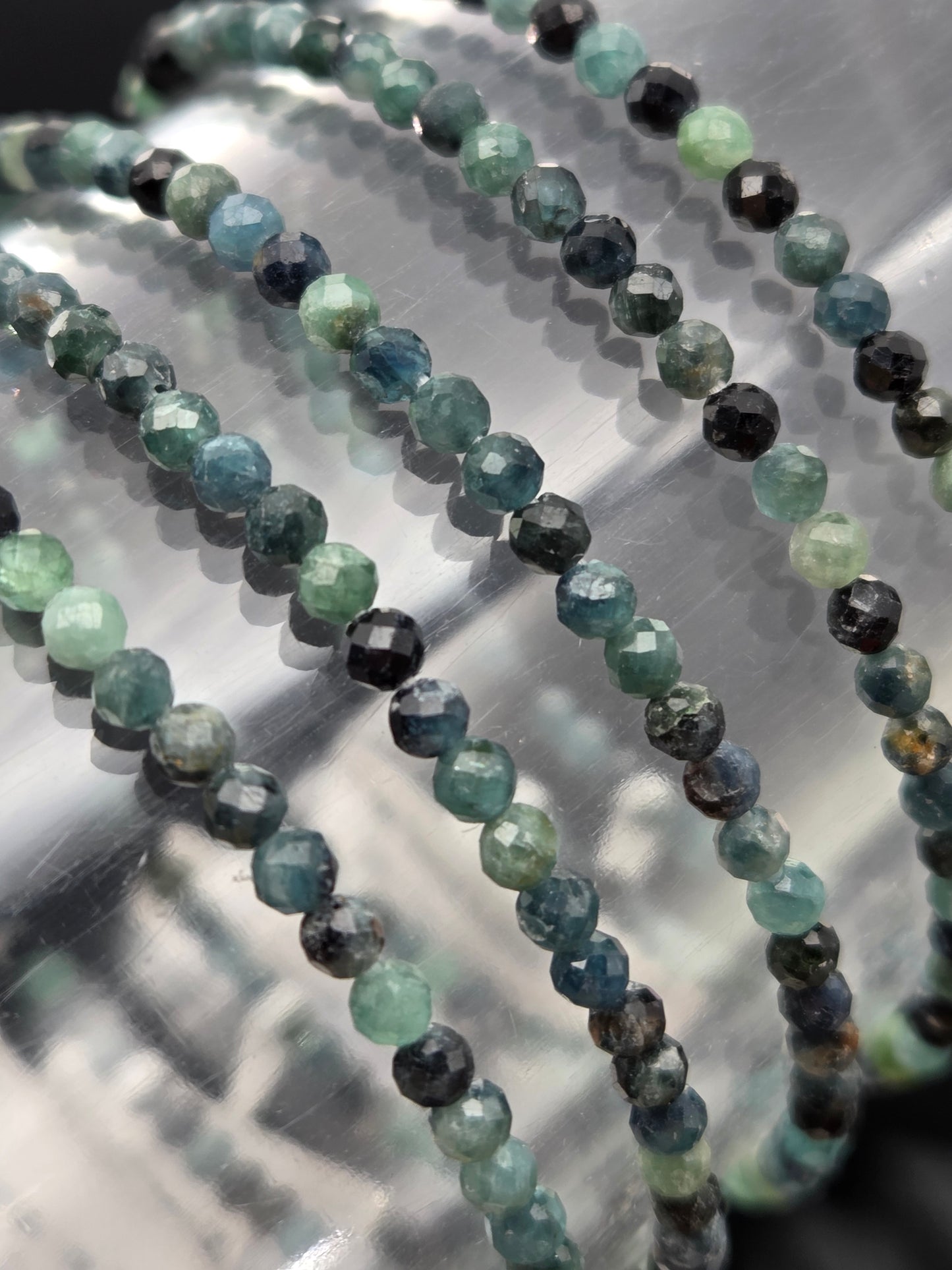 Blue Tormaline Stretchy Bracelet