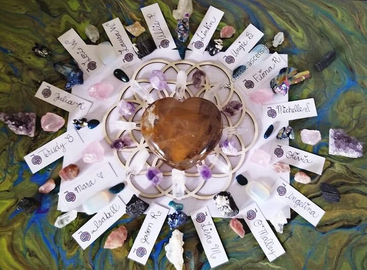 10 Printable Crystal Grid Intention Sheets Complete Instructions Abundance Manifestation Gratitude for Crystal Gridding Digital Download