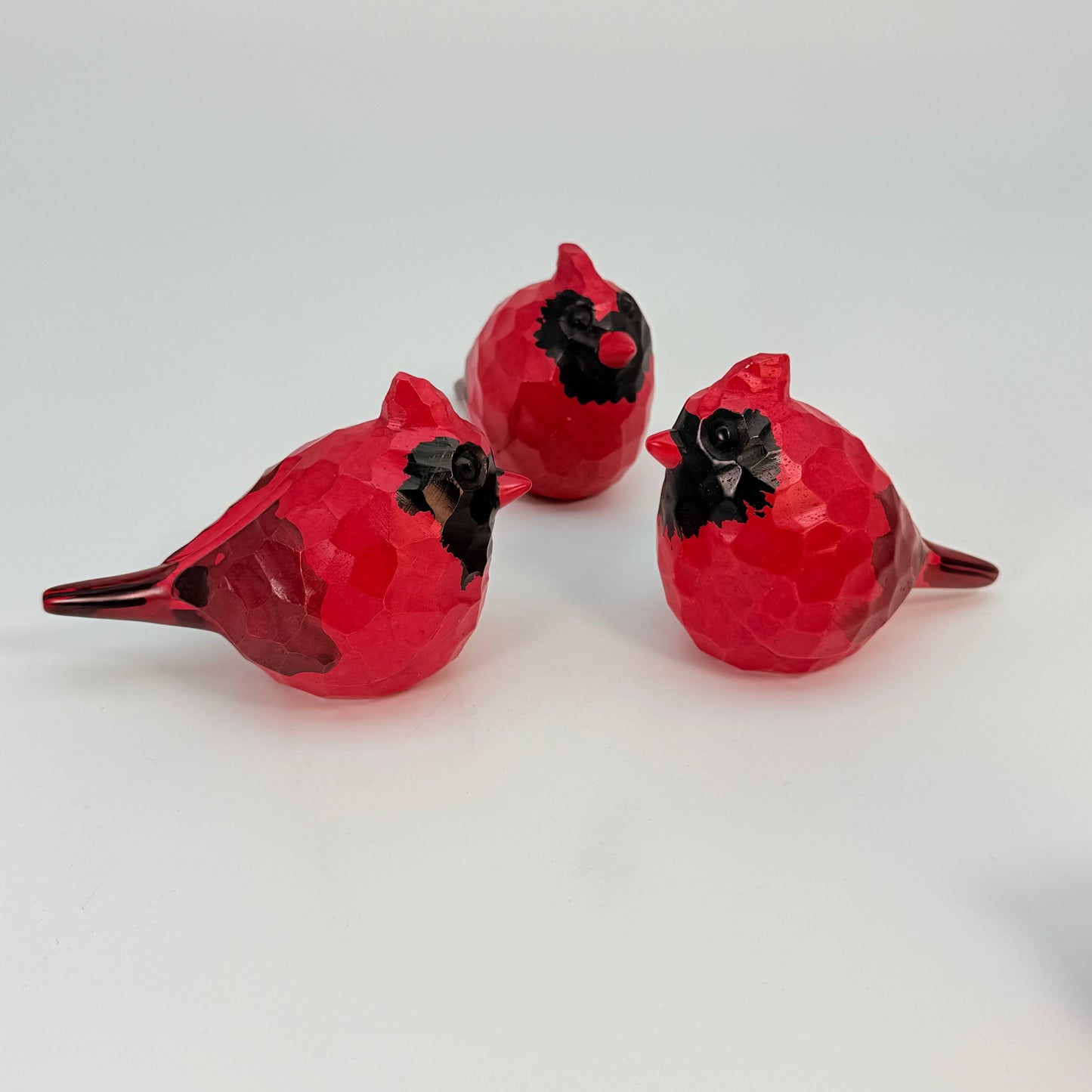Hand Carved Soapstone Cardinal