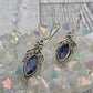 Sterling Silver and Sapphire Earrings