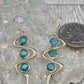 Triple Stone Hook Earrings - Image 2