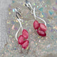 Three stone Stirling silver stud earrings