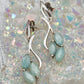 Three stone Stirling silver stud earrings - Image 2