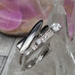 Cubic Zirconium and Sterling Silver Ring