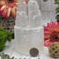 Selenite Double Mountain Bracelet Stand