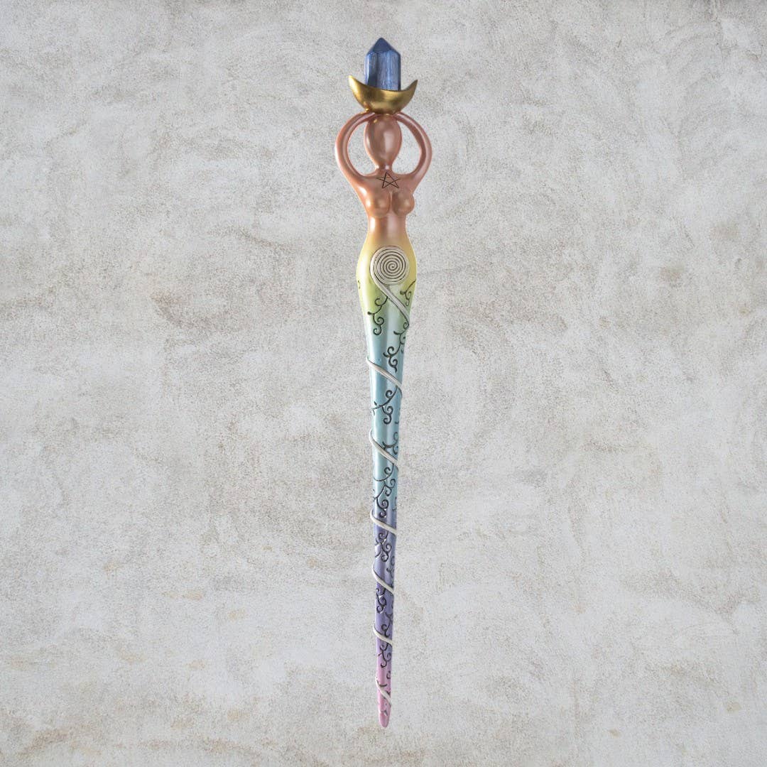 Spiral Goddess Mystical Magic Wand