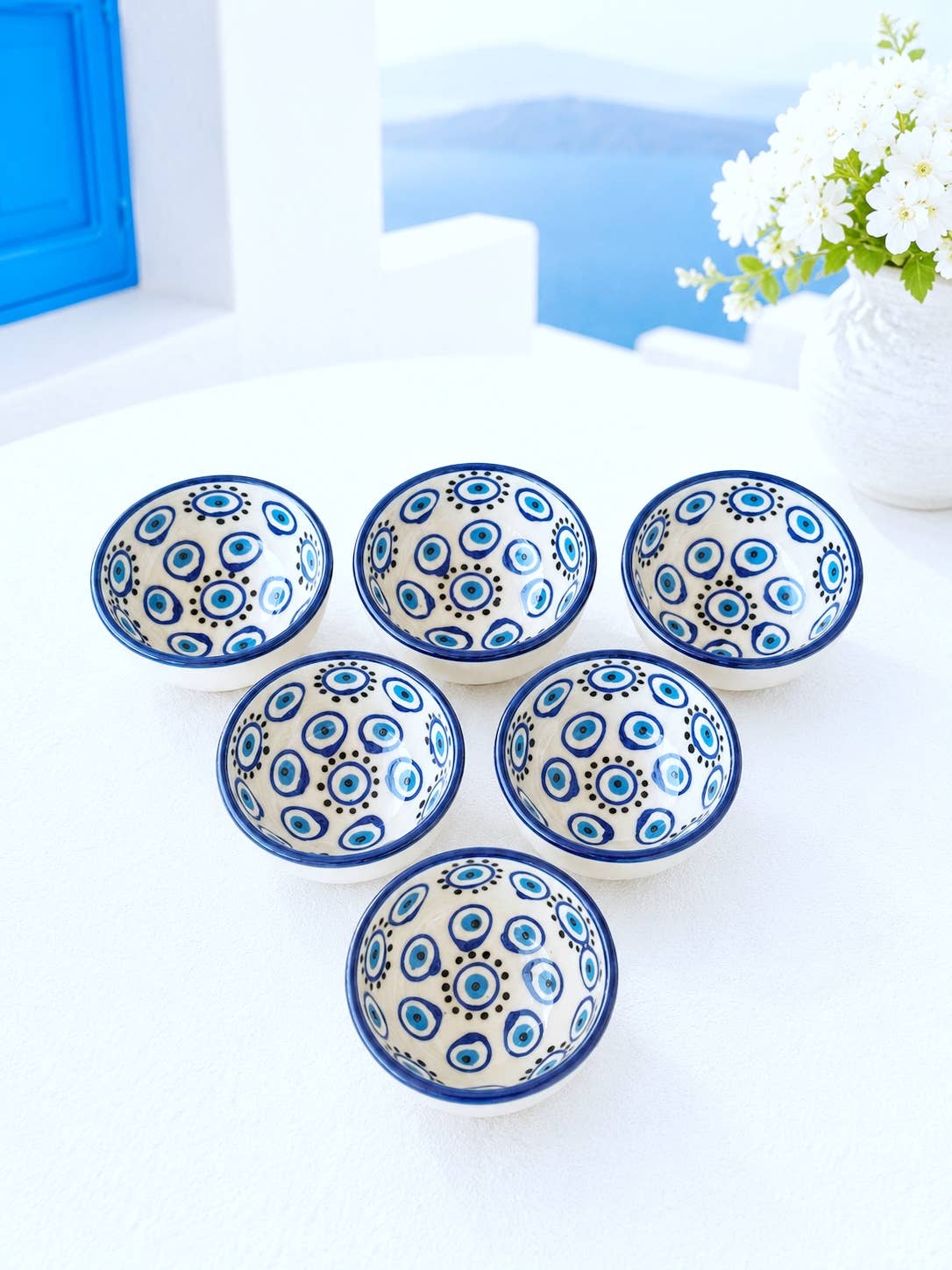 Ceramic Turkish Evil Eye Bowl