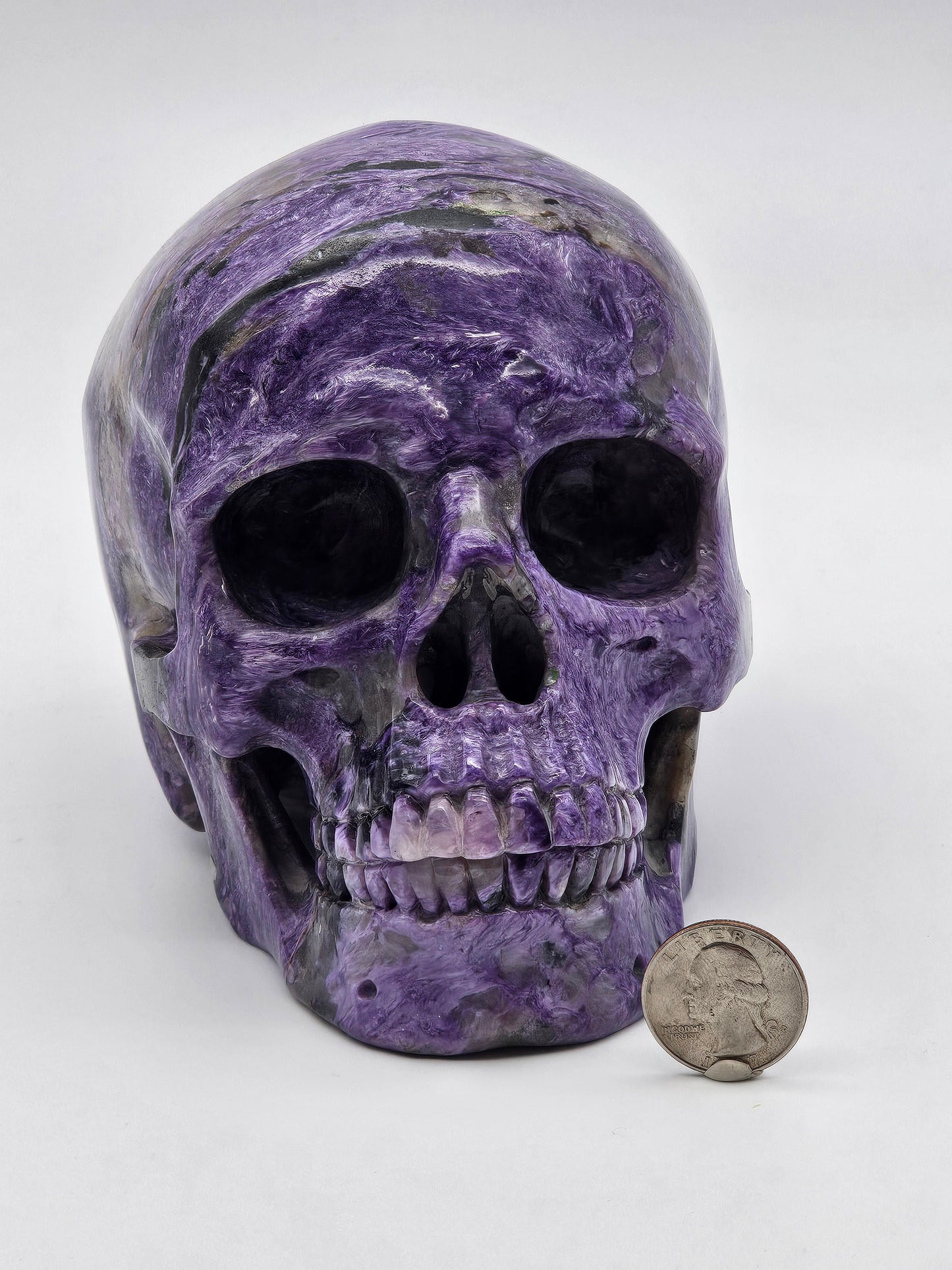 Extra Large Charoite Skull Ancestral Healer