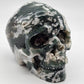 Moss Agate Large Crystal Skull - alternate view