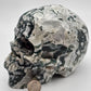 Moss Agate Large Crystal Skull - size reference