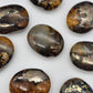 Golden Healer Quartz And Pyrite Palm Stones - alternate view