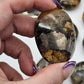 Golden Healer Quartz And Pyrite Palm Stones - detail shot