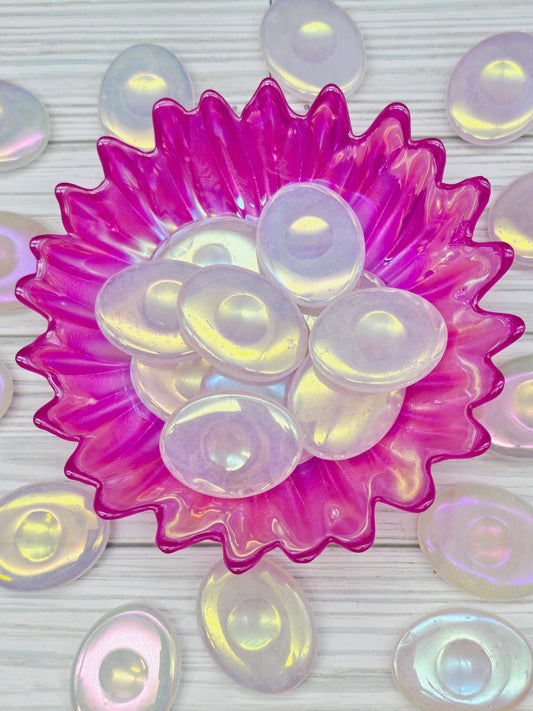 Angel Aura Rose Quartz Worry Stone