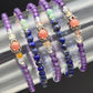 Crystal Family - Royal Intention Gemstone Stretchy Bracelet - alternate view
