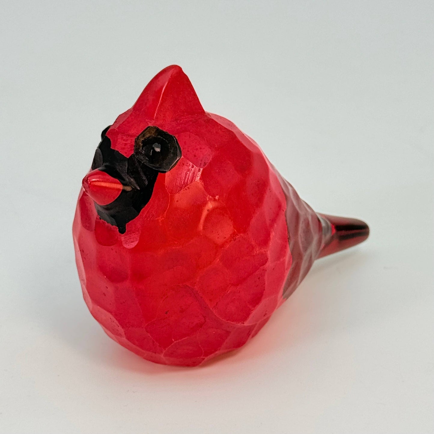 Hand Carved Soapstone Cardinal