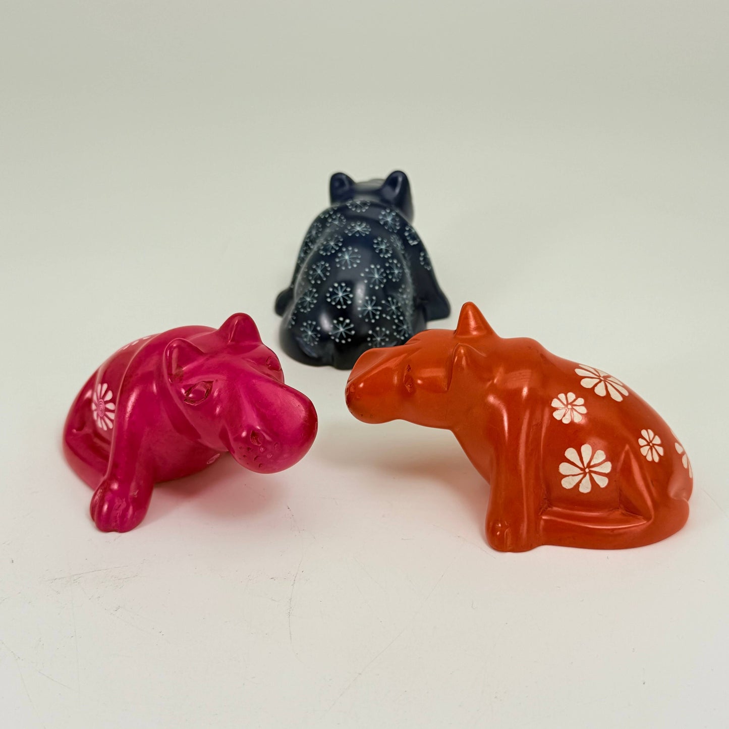 Swimming Soapstone Hippopotamus