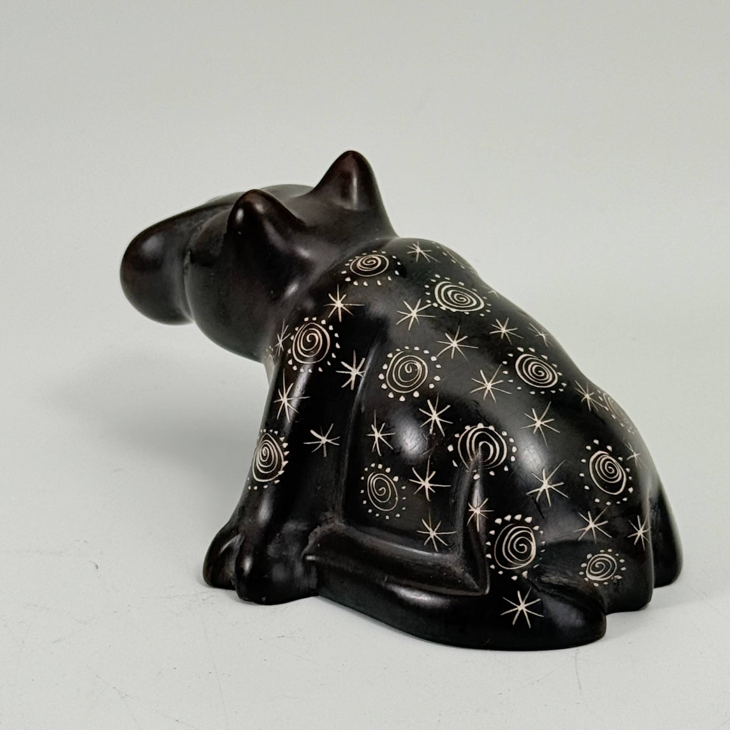 Swimming Soapstone Hippopotamus