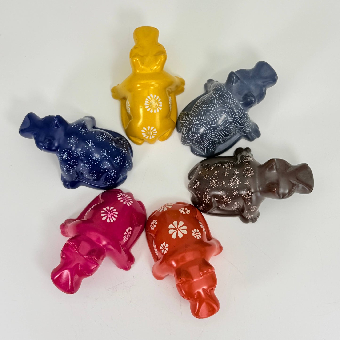 Swimming Soapstone Hippopotamus