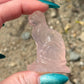 Sitting Rose Quartz Cat