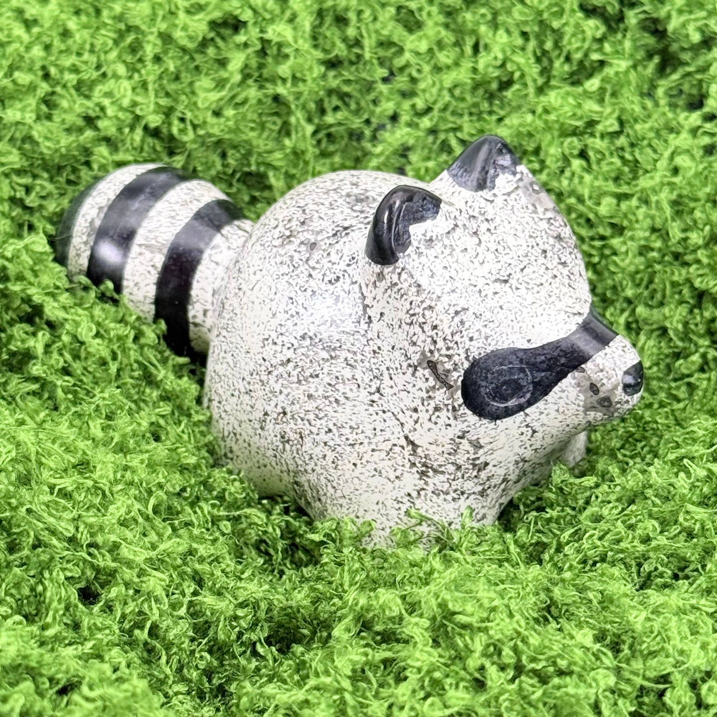 Soapstone Raccoon Carving
