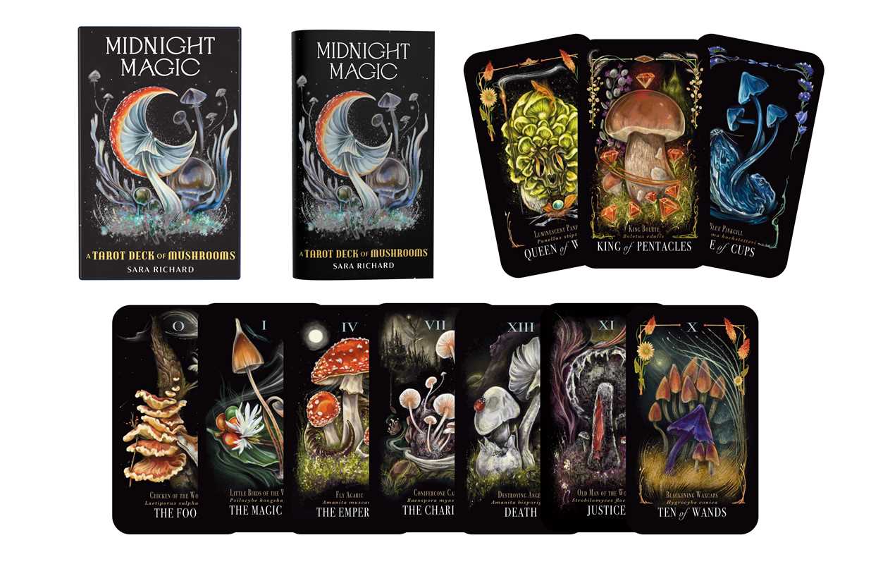 Midnight Magic Mushroom Tarot Deck