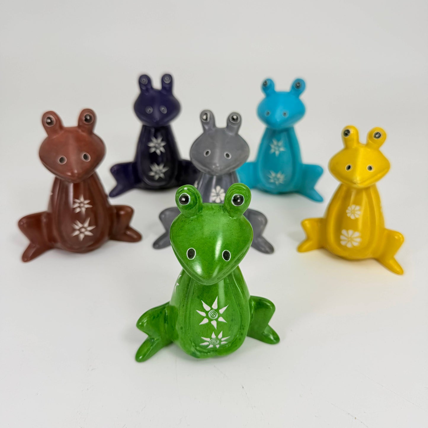 Hand Carved Soapstone Frog