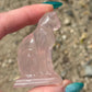 Sitting Rose Quartz Cat