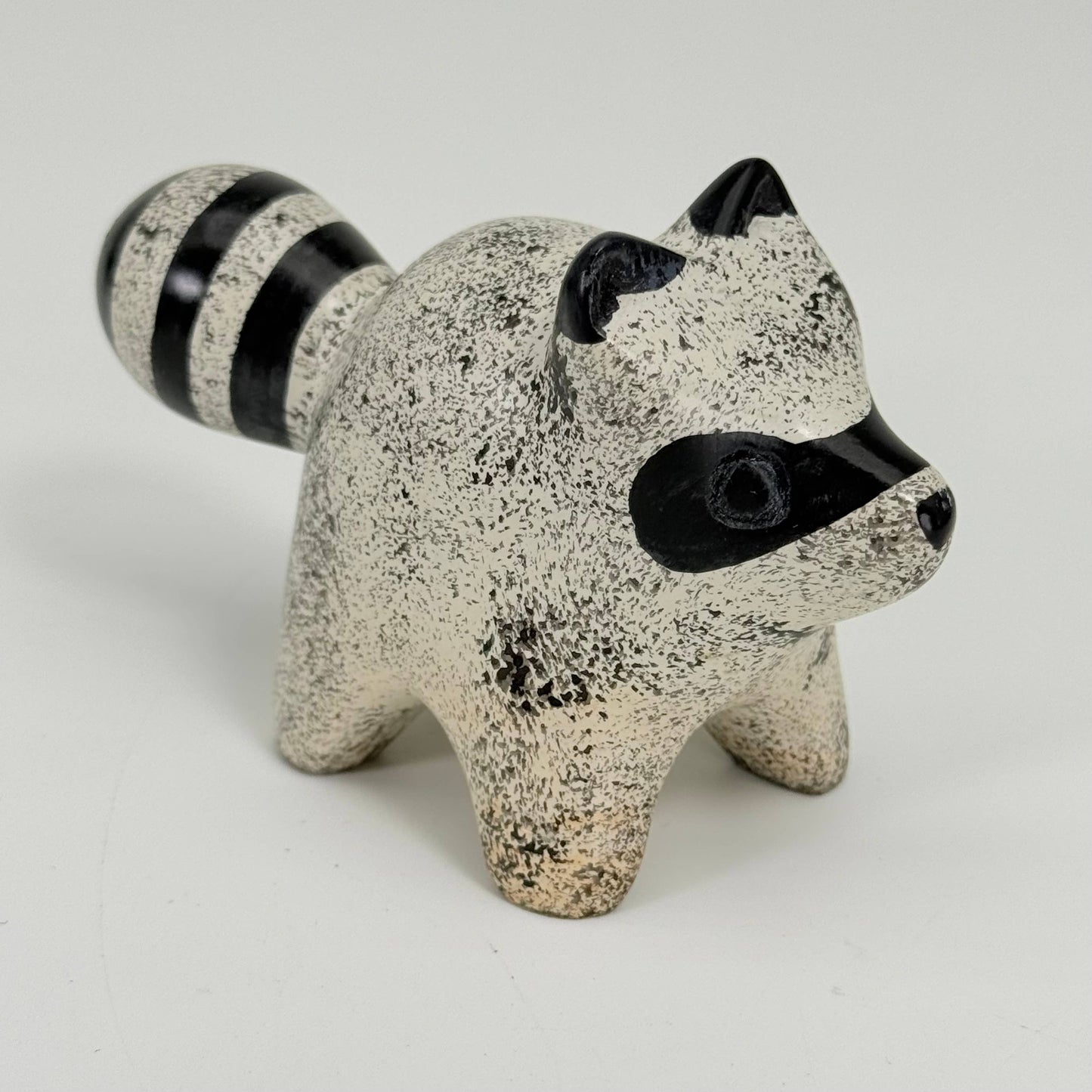 Soapstone Raccoon Carving