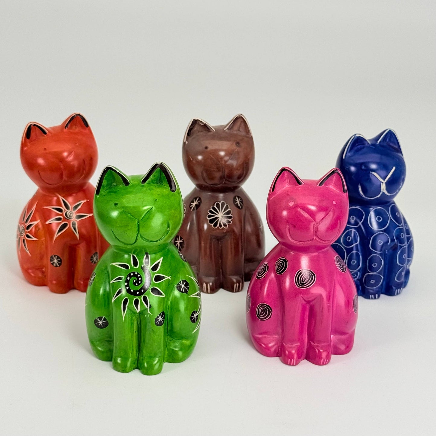 Soapstone Cat Carving