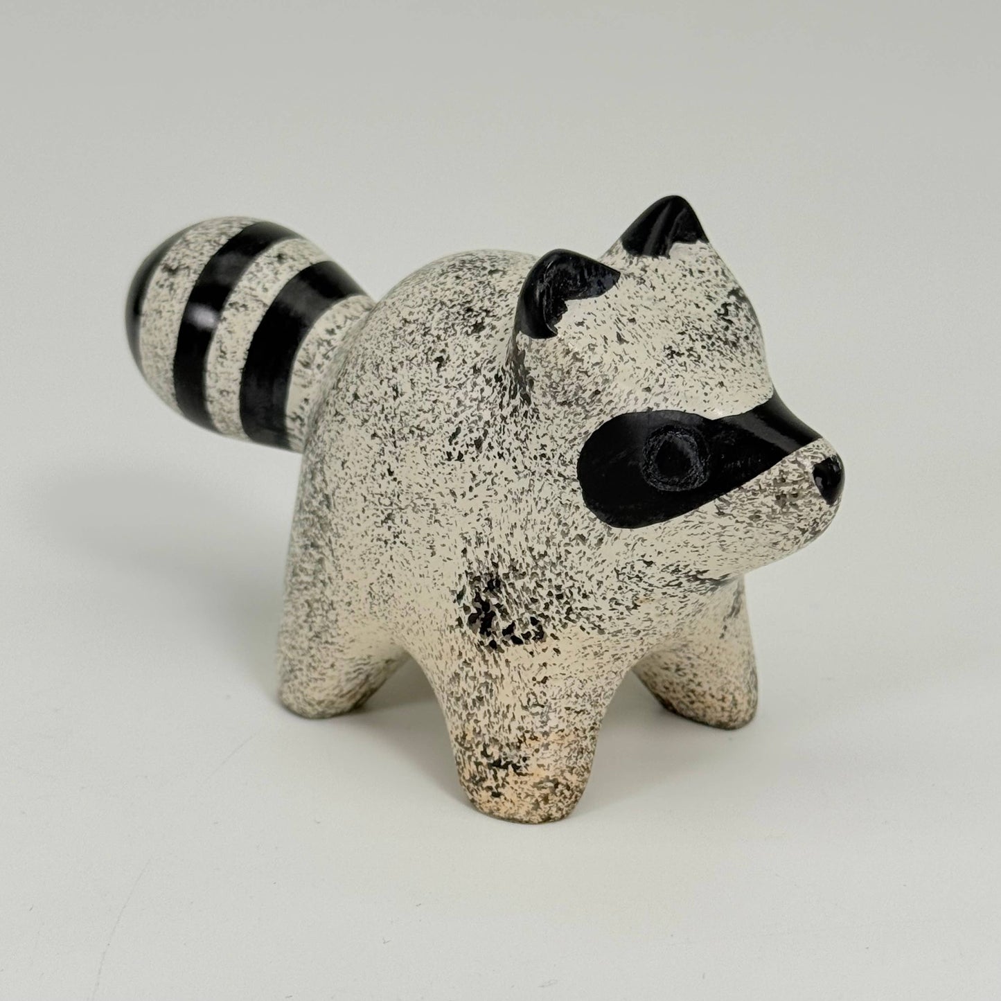 Soapstone Raccoon Carving
