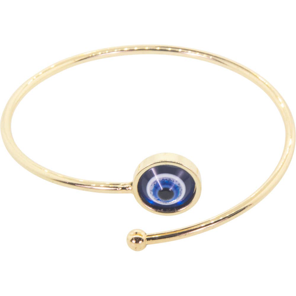 Evil Eye of Protection Stainless Steel Cuff