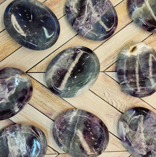 Fluorite Worries Carry Positivity in Your Pocket!!