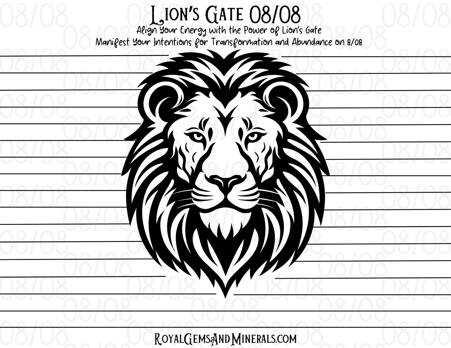 08/08 Lion's Gate Free Printable