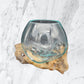 Handmade Glass Vase on Teak Wood Base - image 5
