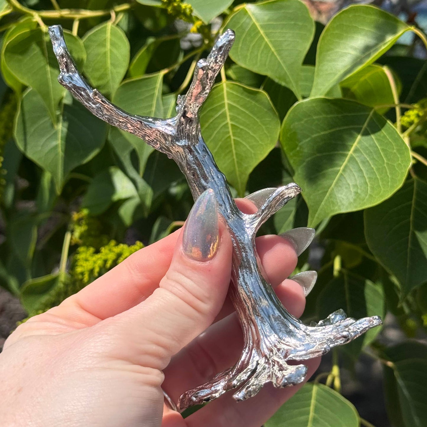 Silver Tree Sphere Stand