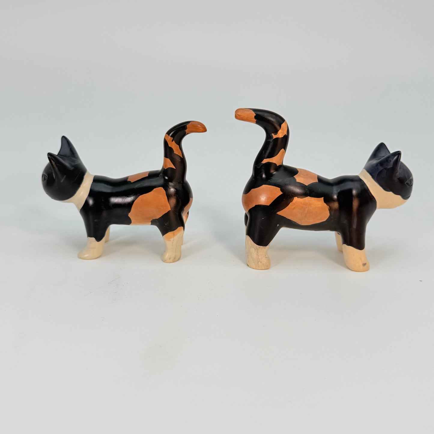 Soapstone Calico Cat Carving