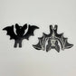 Soapstone Skeleton Bat Magnet