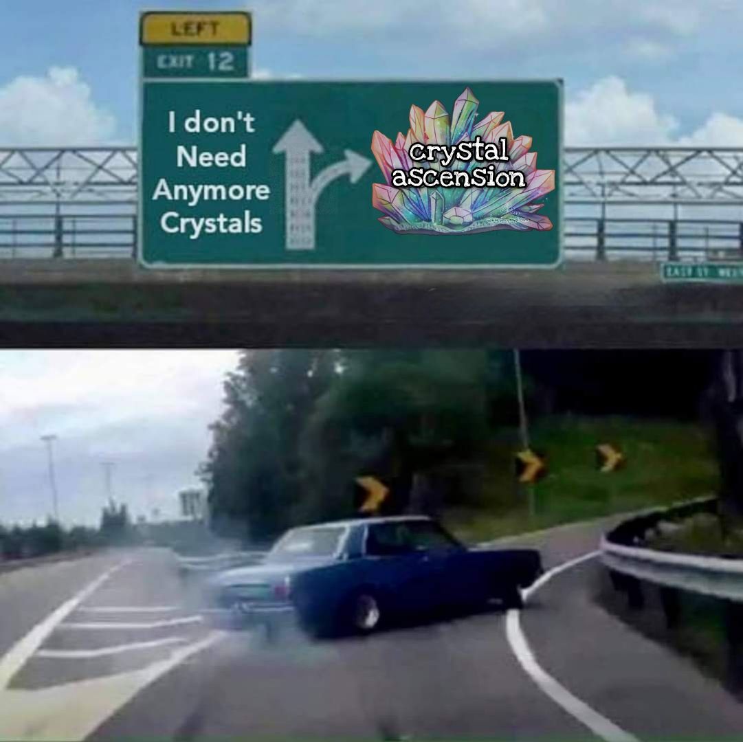 Funny crystal shopping meme for Crystal Ascension