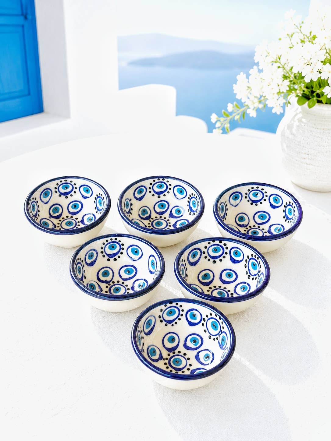Ceramic Turkish Evil Eye Bowl