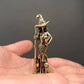 Brass Witch with Cat