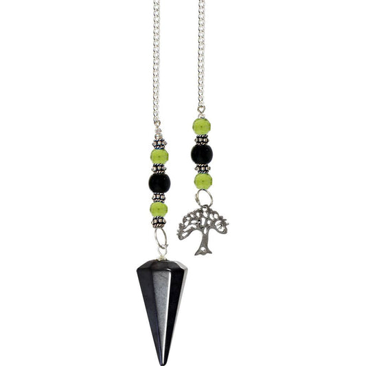 Hematite Tree of Life Pendulum