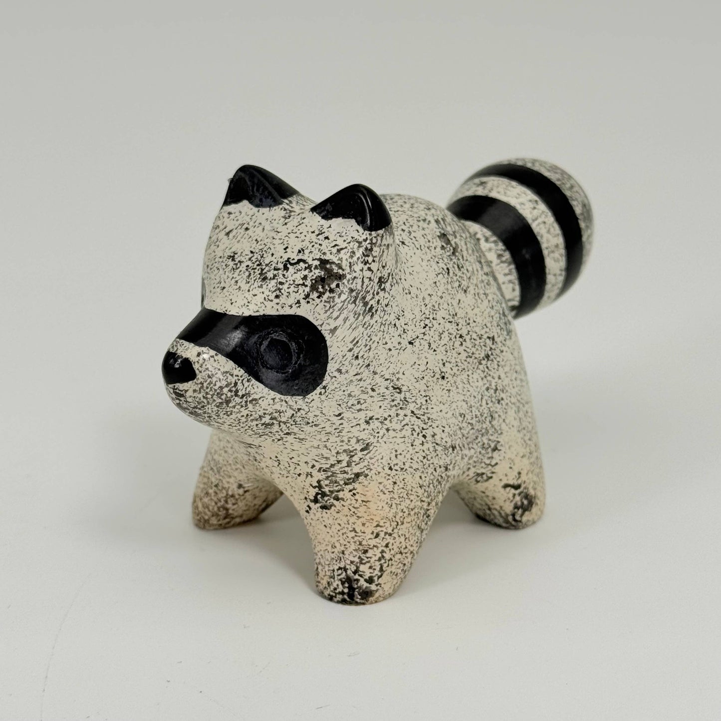 Soapstone Raccoon Carving