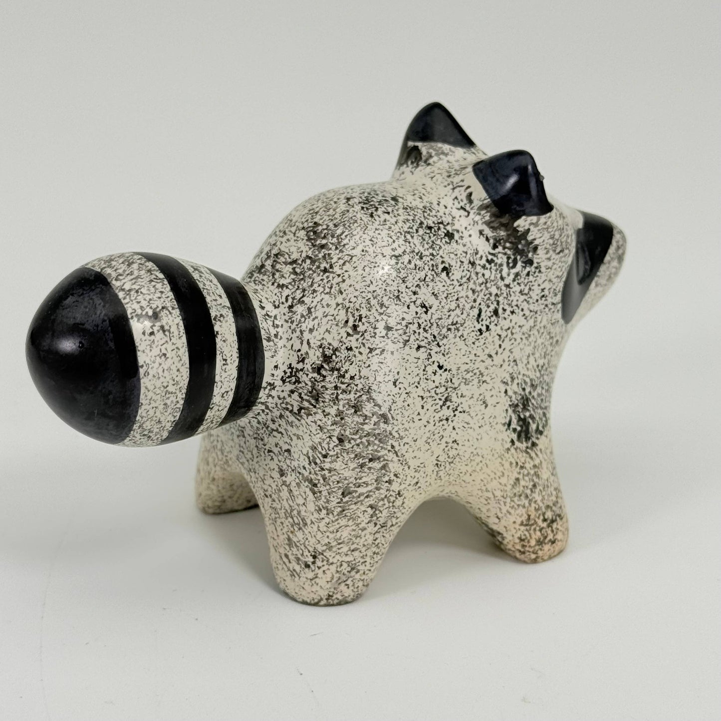 Soapstone Raccoon Carving