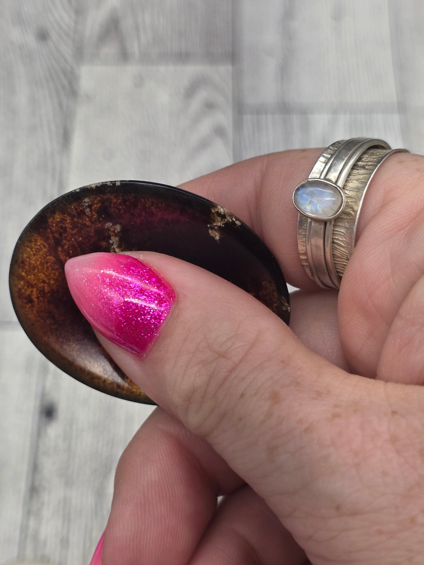 Amber Worry Stone