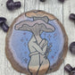Mushroom Art Agate Slice