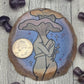 Mushroom Art Agate Slice