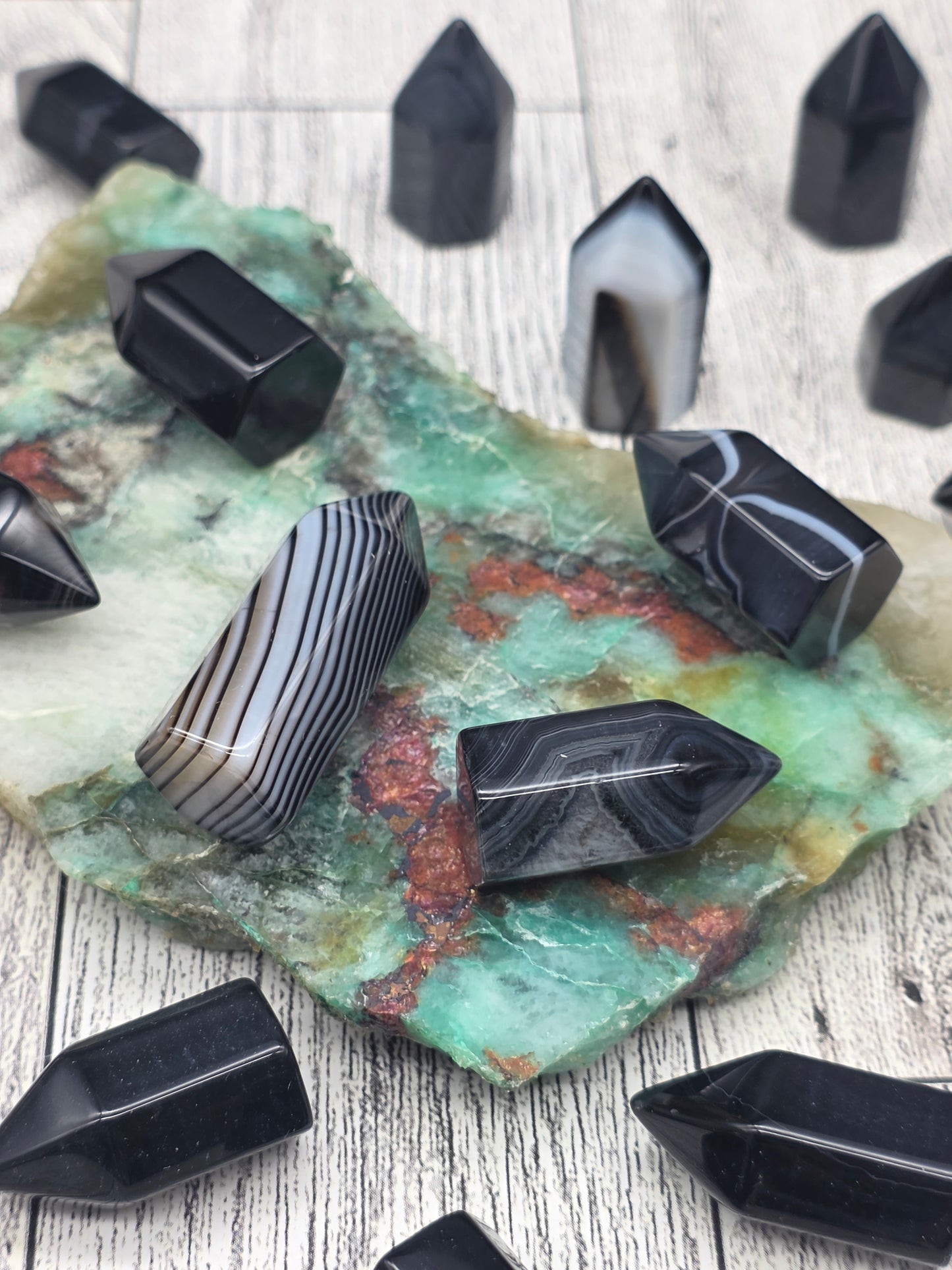 Black Agate Mini Tower