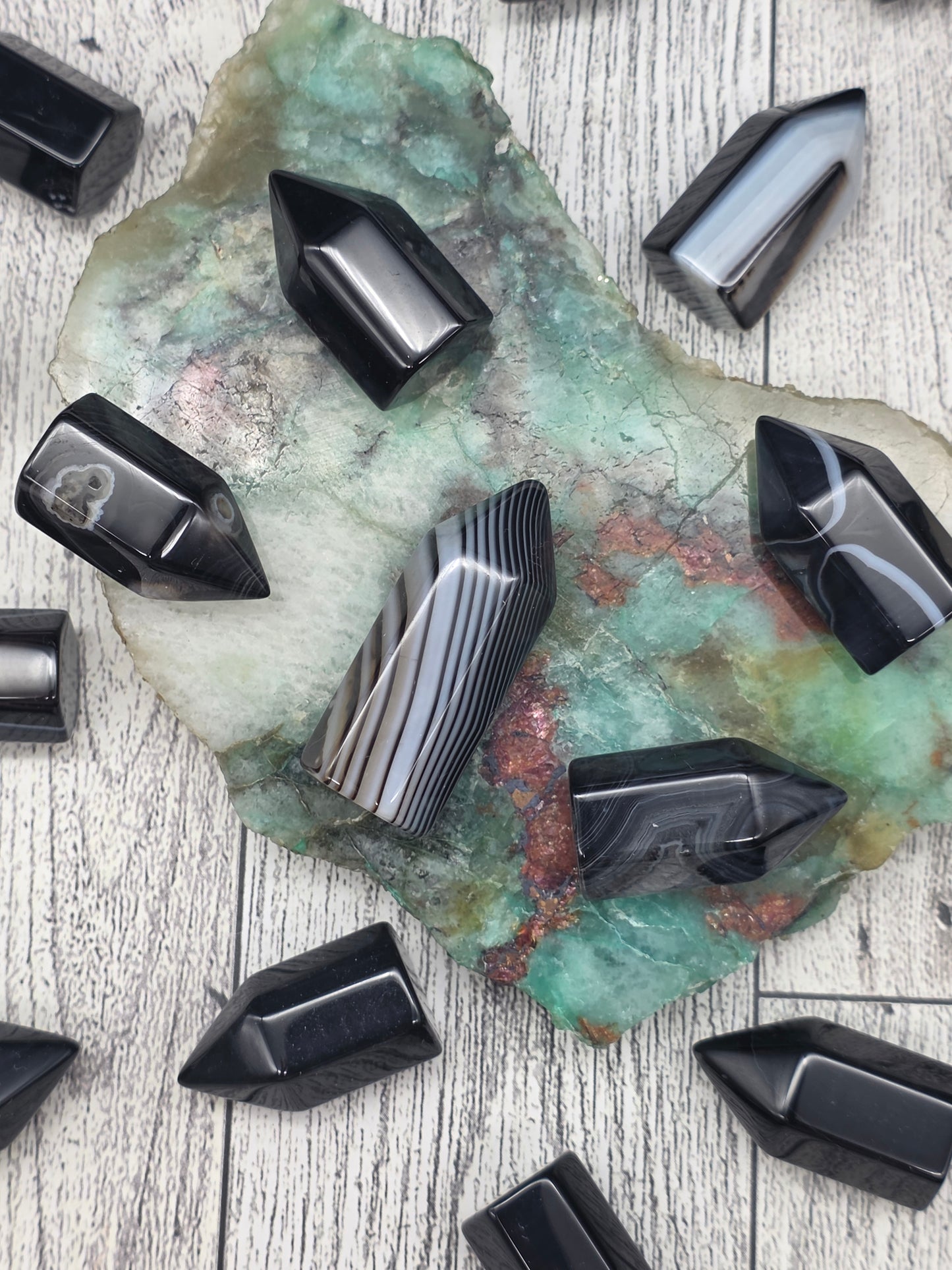 Black Agate Mini Tower